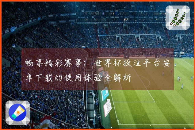 畅享精彩赛事：世界杯投注平台安卓下载的使用体验全解析